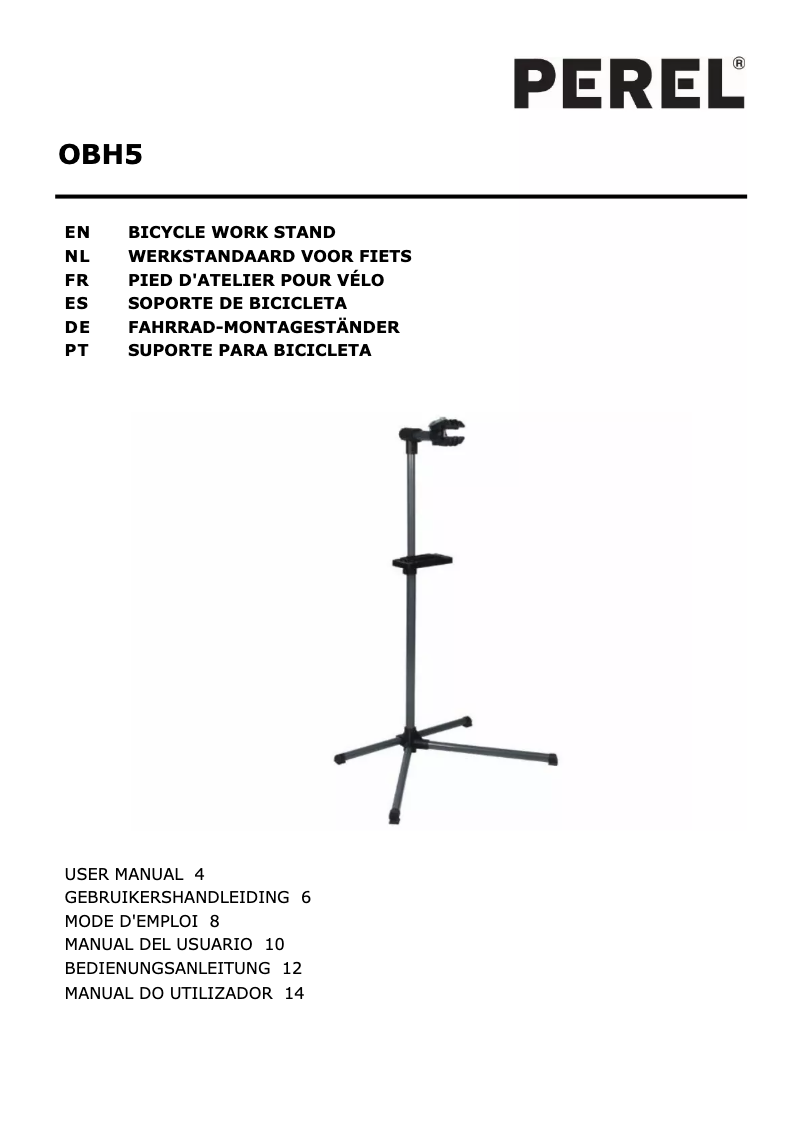 Page 1 de la notice Manuel utilisateur Velleman OBH5