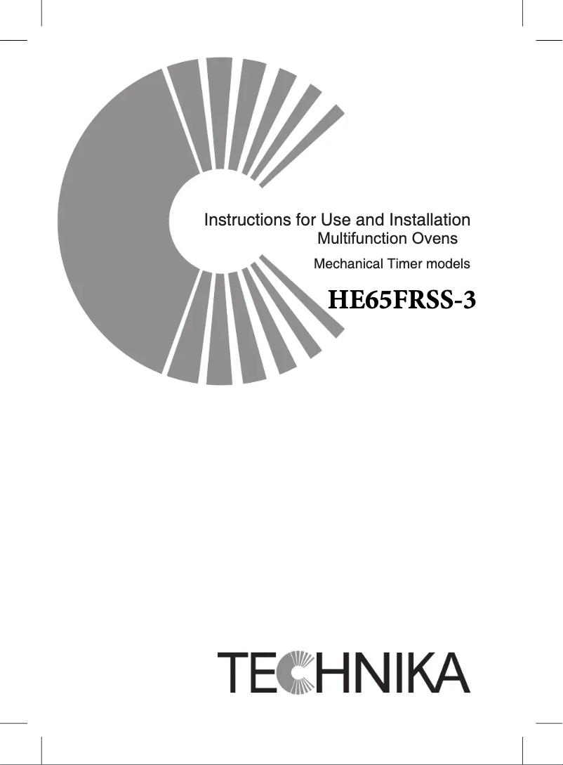 Page 1 de la notice Manuel utilisateur Technika HE65FRSS-3