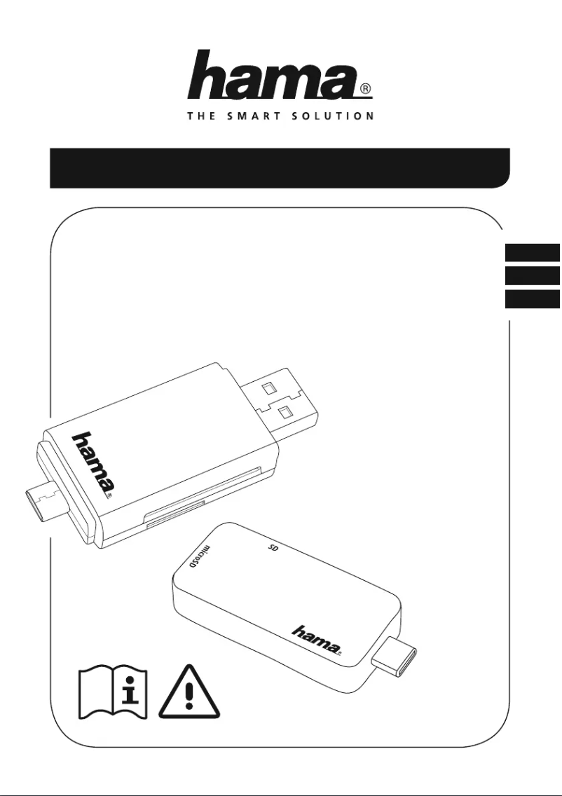 Page 1 de la notice Manuel utilisateur Hama USB-3.1-Type-C-UHS-II-OTG