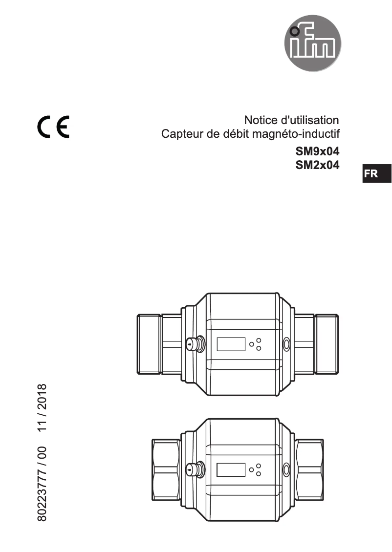 Page n°1 - Manuel utilisateur IFM SM2604