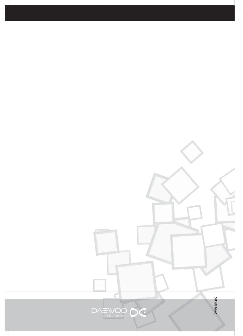 Page 1 de la notice Manuel utilisateur Daewoo DTH-28W8