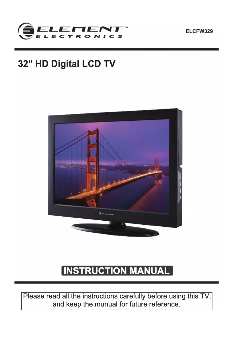 Page 1 de la notice Manuel utilisateur Element ELCFW329
