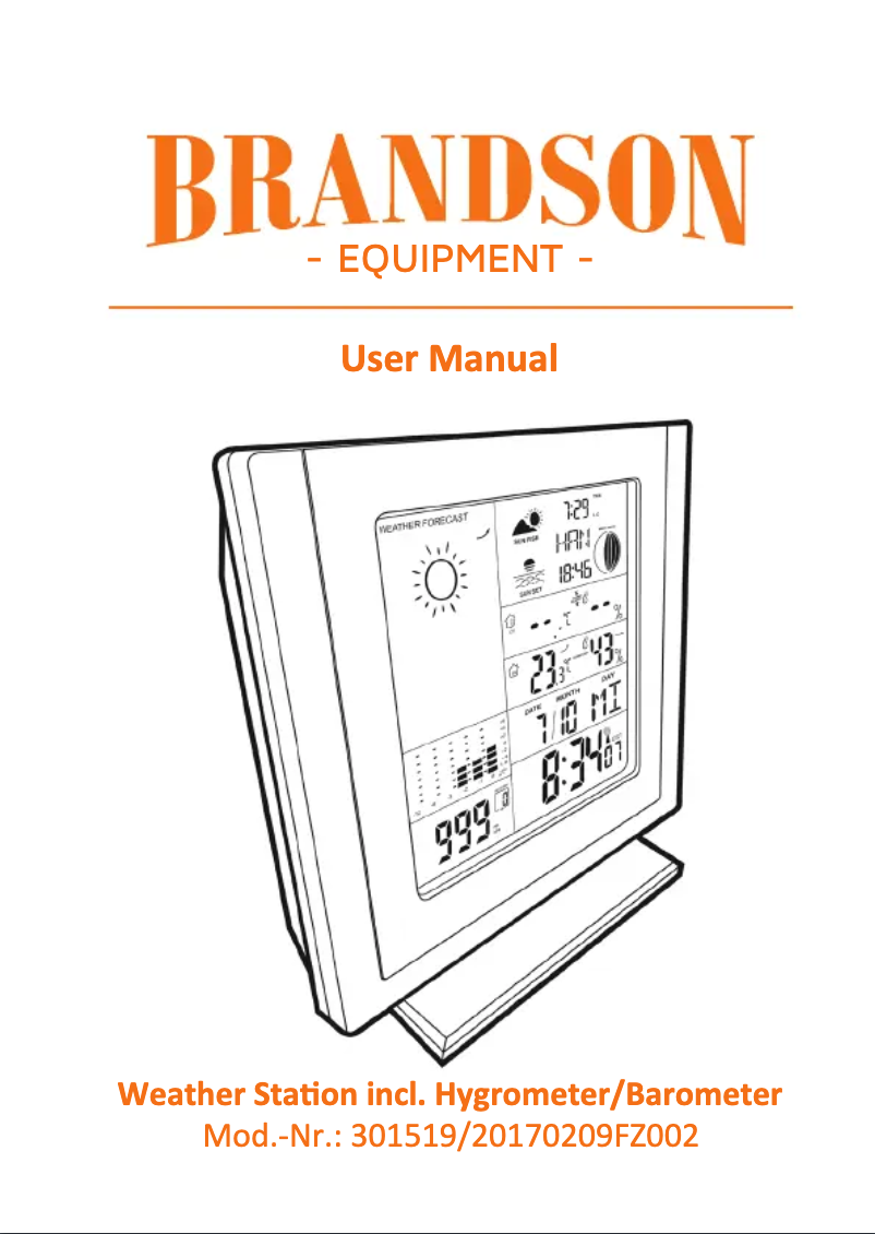 Página 1 del manual Manual de usuario Brandson 301519