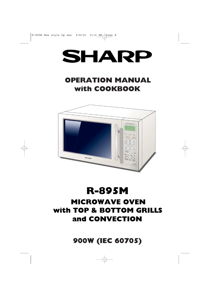 Page 1 de la notice Manuel utilisateur Sharp R-895M