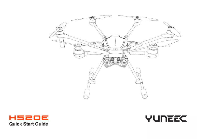 Page 1 de la notice Guide de démarrage rapide Yuneec H520E