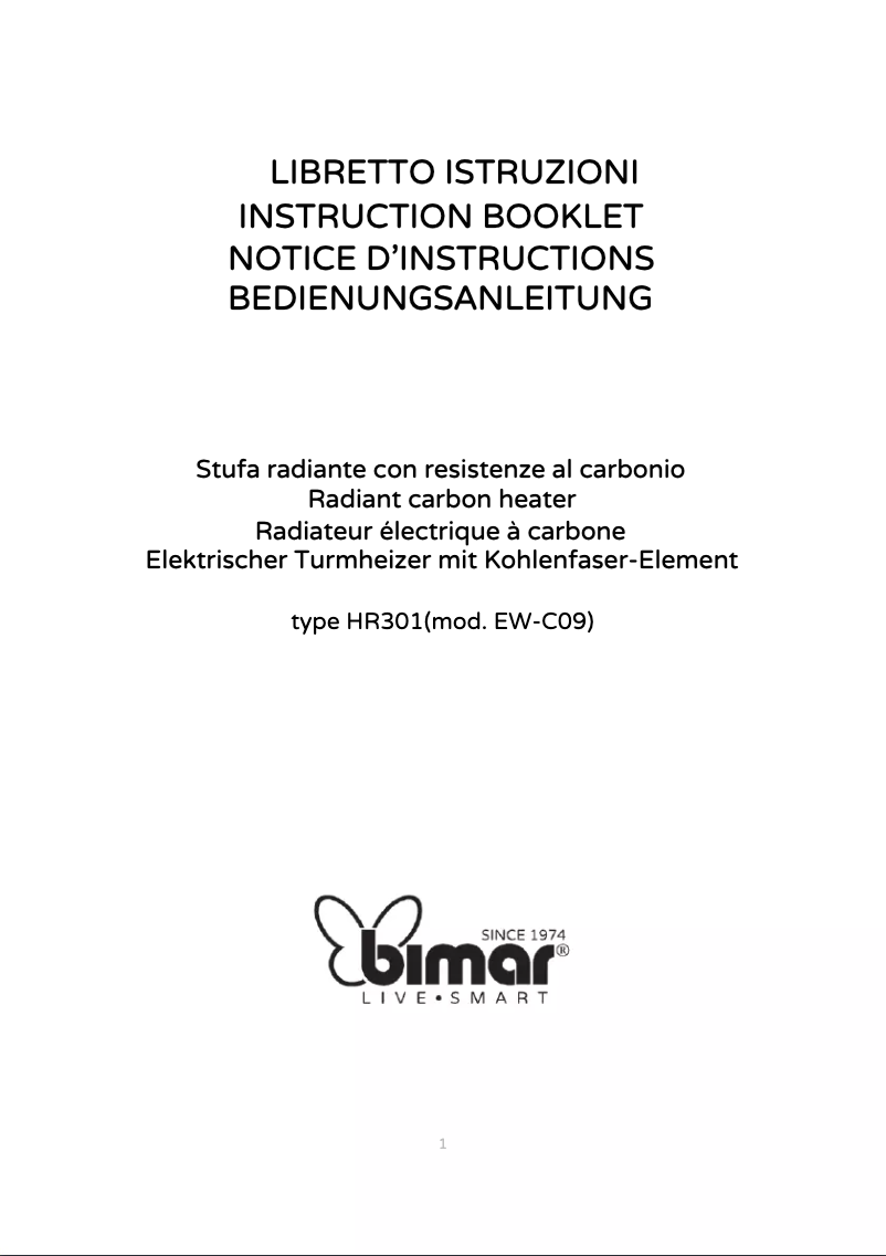 Image de la première page du manuel de l'appareil HR301