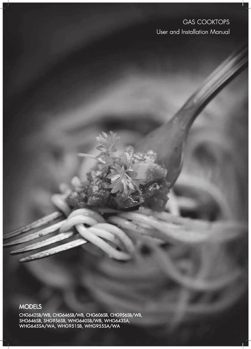 Page 1 de la notice Manuel utilisateur Chef CHG642WB