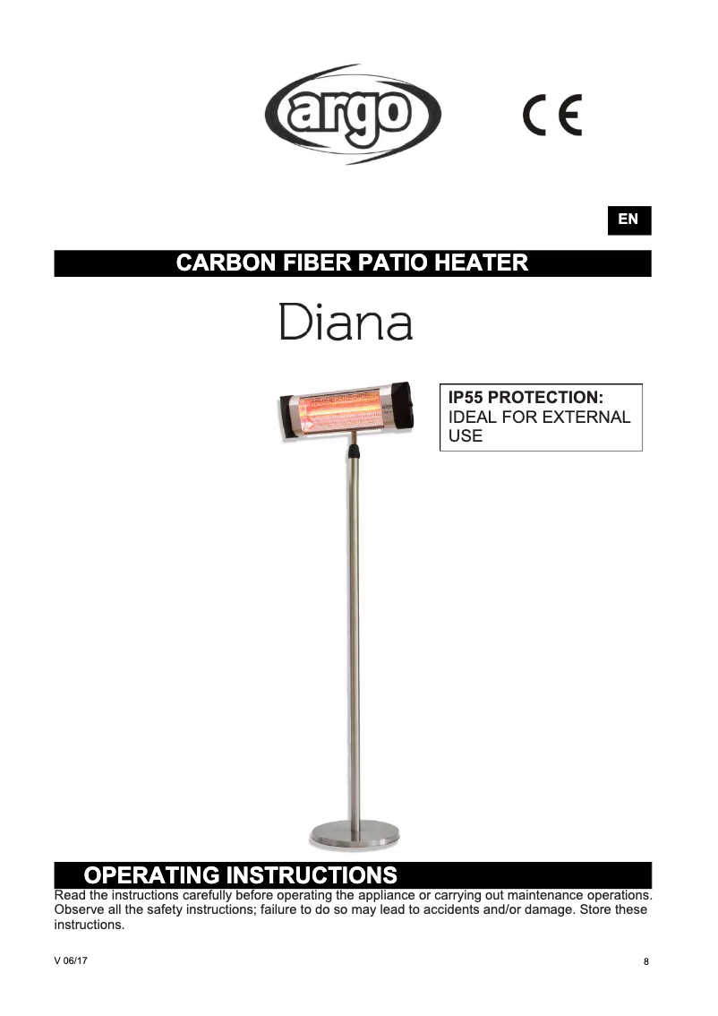 Page 1 de la notice Manuel utilisateur ARGO Diana