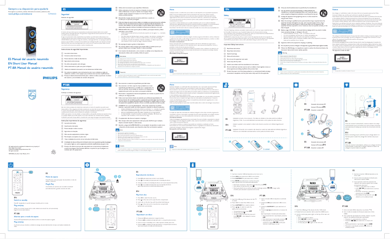 Page n°1 - Guide de démarrage rapide Philips NTRX500