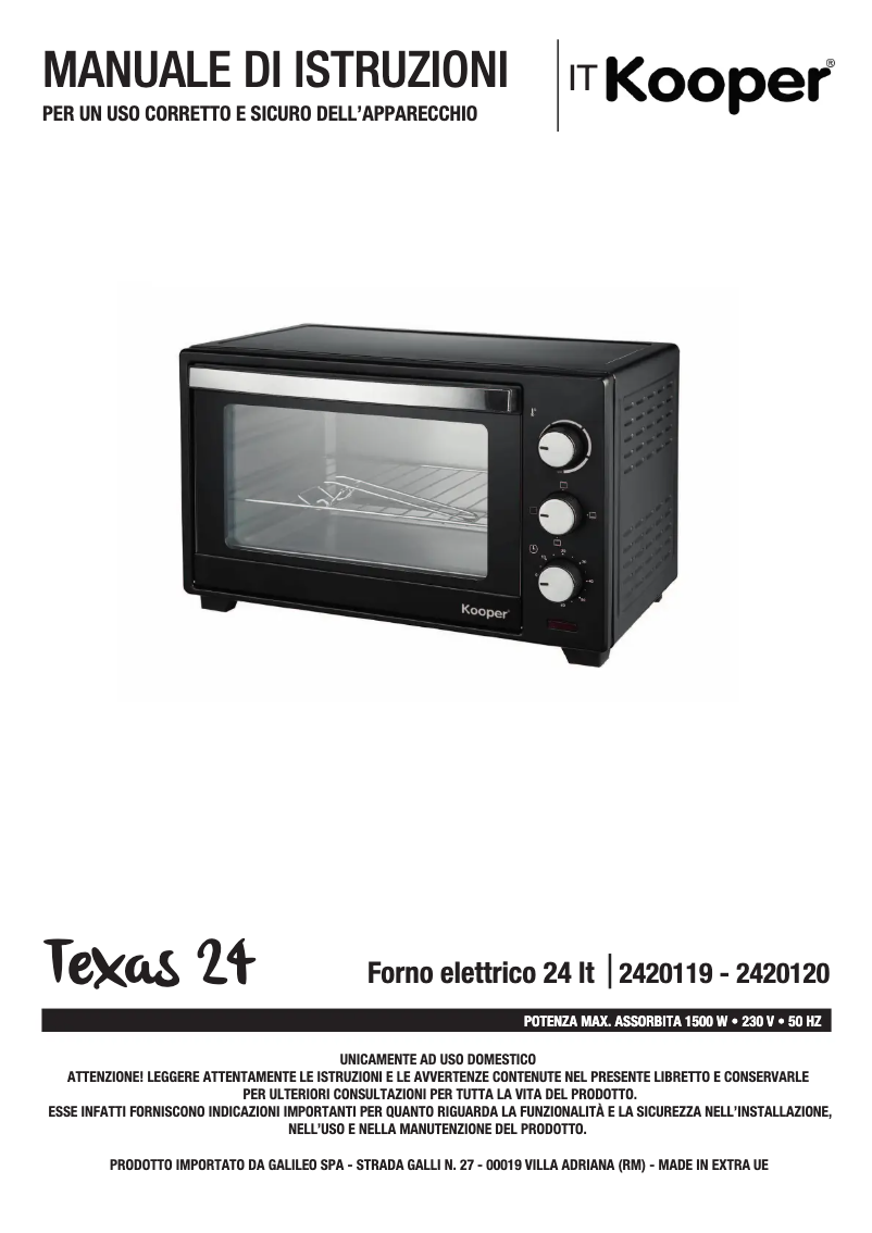 Image de la première page du manuel de l'appareil 2420120