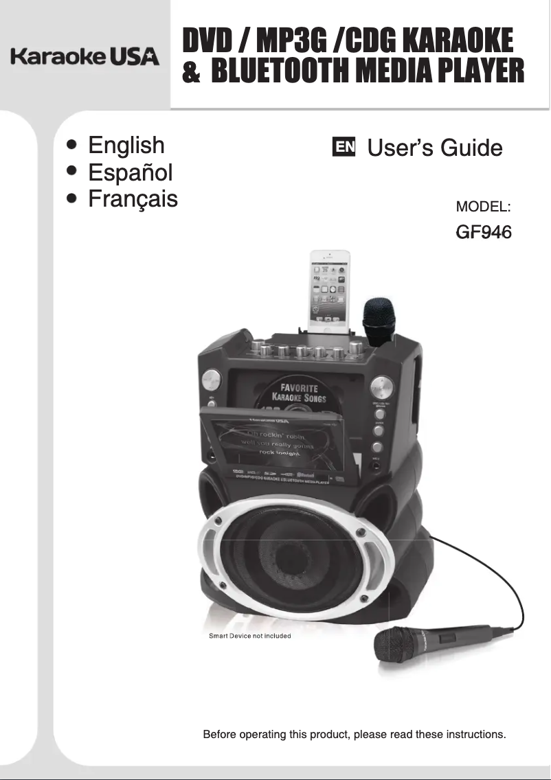 Image de la première page du manuel de l'appareil GF946
