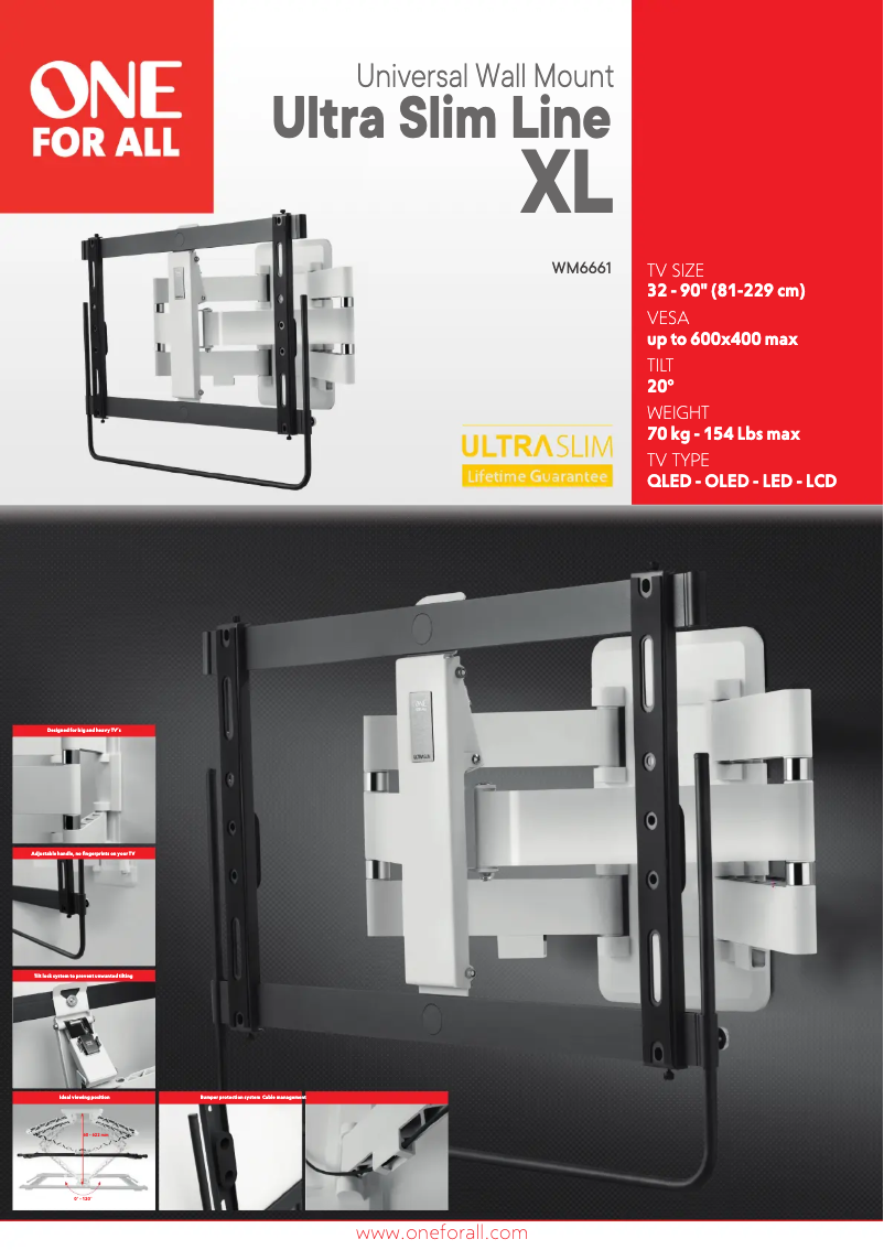 Page 1 de la notice Manuel utilisateur One for all WM6661