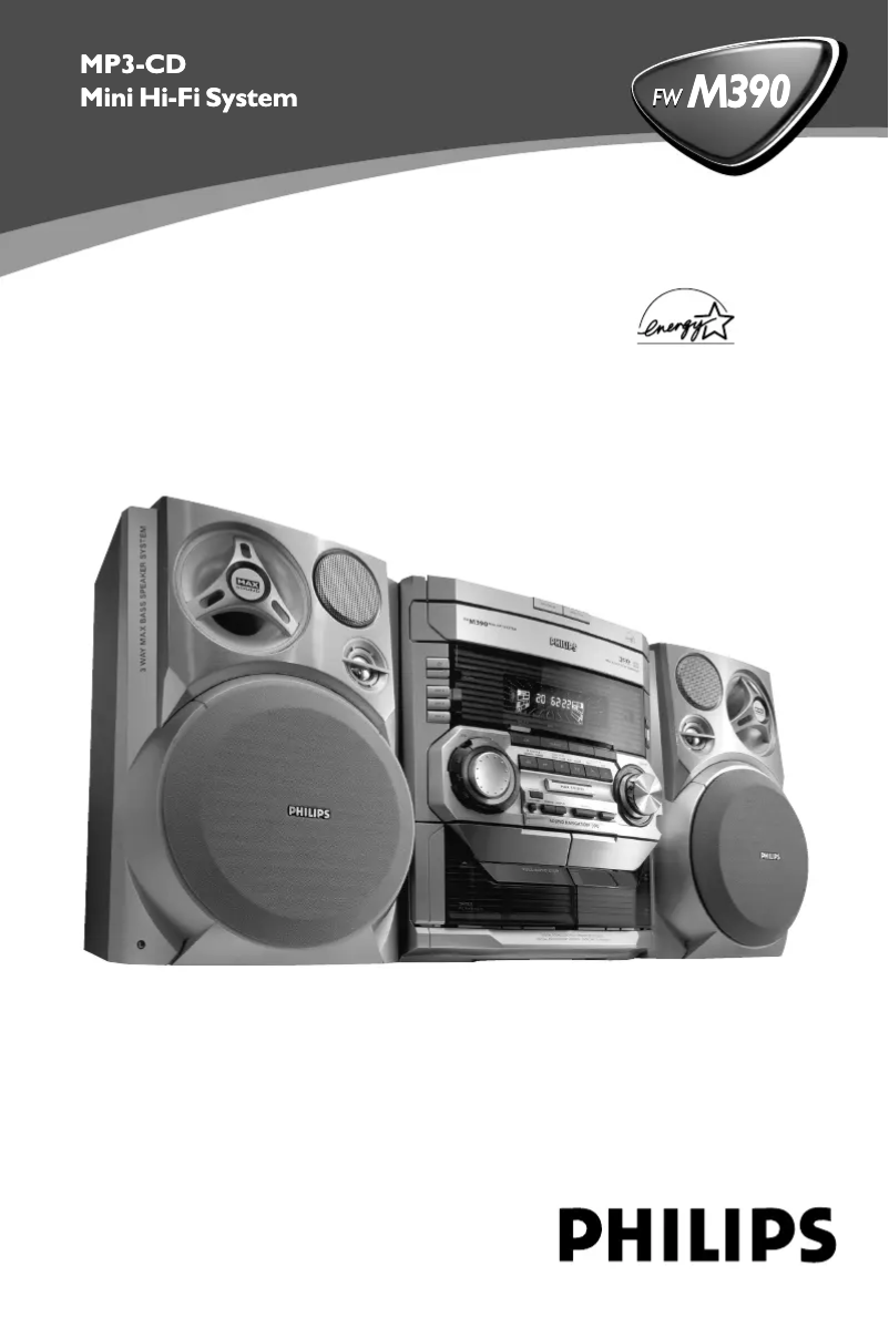 Page n°1 - Manuel utilisateur Philips FWM390