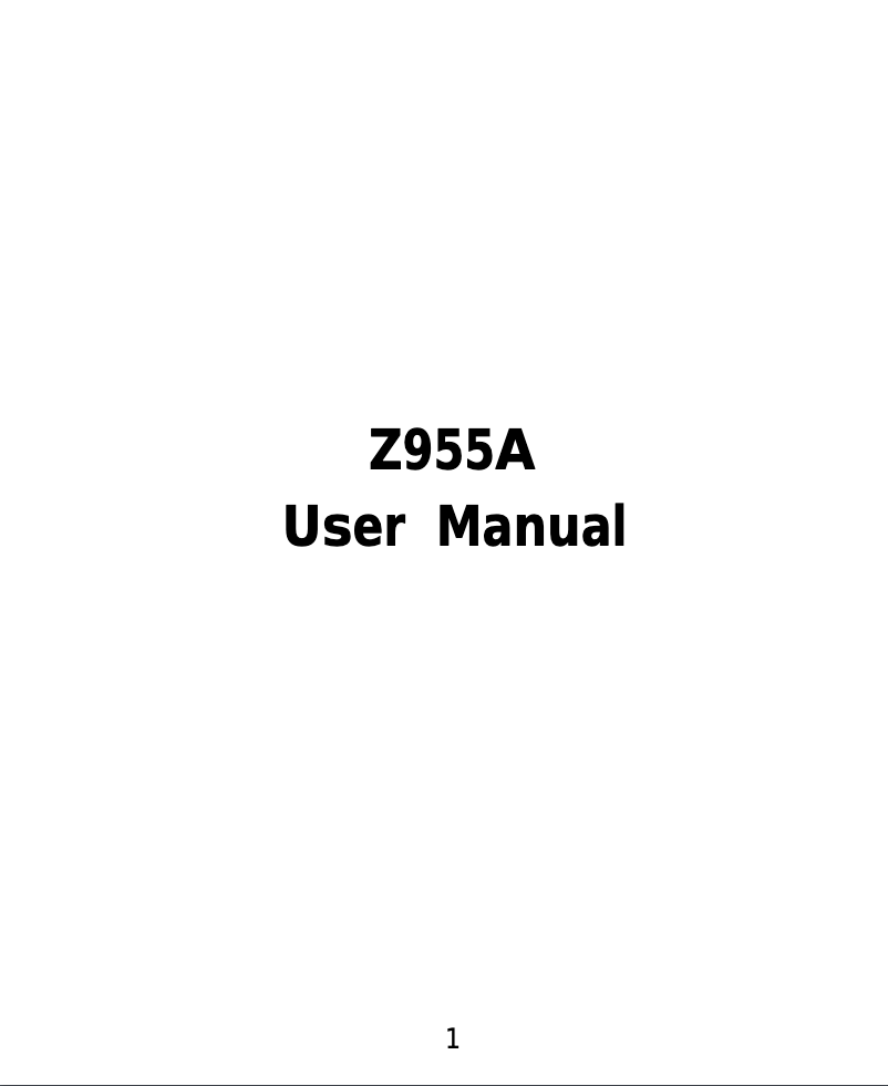 Image de la première page du manuel de l'appareil ZMAX 2