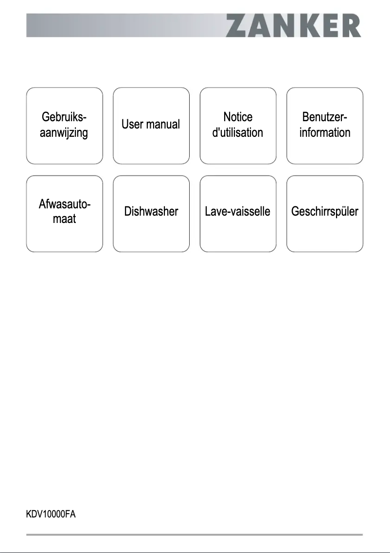 Page n°1 - Manuel utilisateur Zanker KDV10000FA
