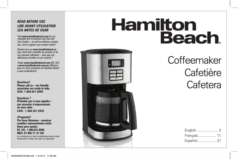 Image de la première page du manuel de l'appareil Programmable 49618