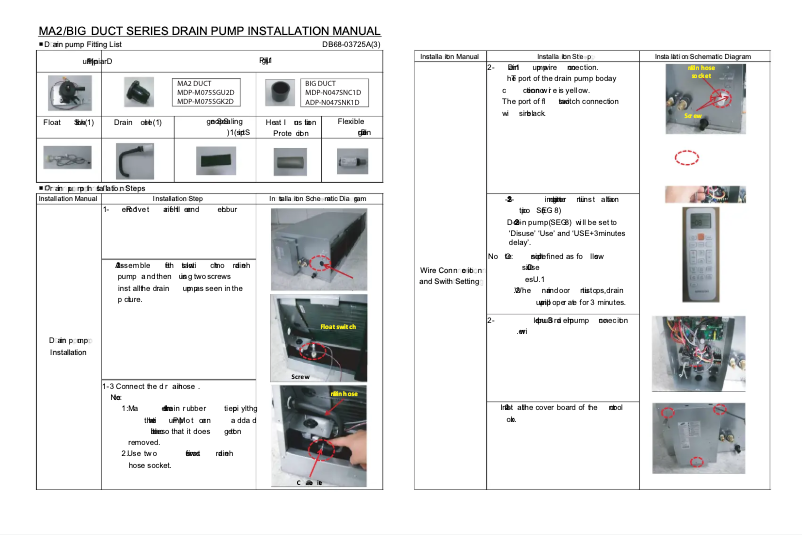 Image de la première page du manuel de l'appareil MDP-N047SNC1D