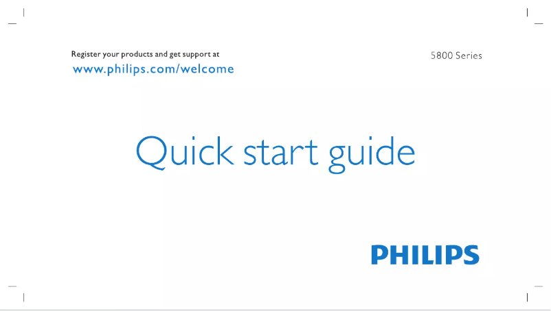 Page n°1 - Guide de démarrage rapide Philips 43PFT5853S