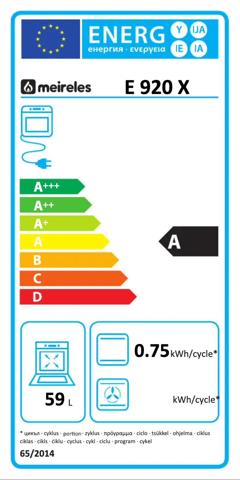 Image de la première page du manuel de l'appareil E 920 X