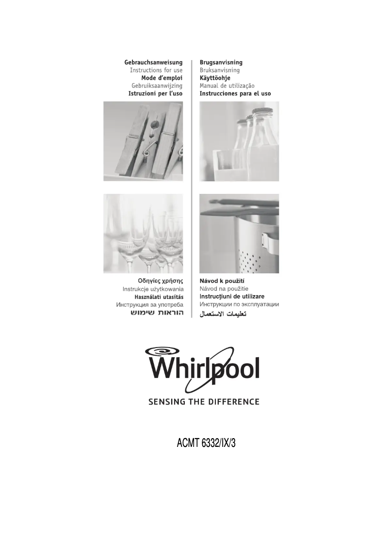 Page n°1 - Manuel utilisateur Whirlpool ACMT 6332/IX/3