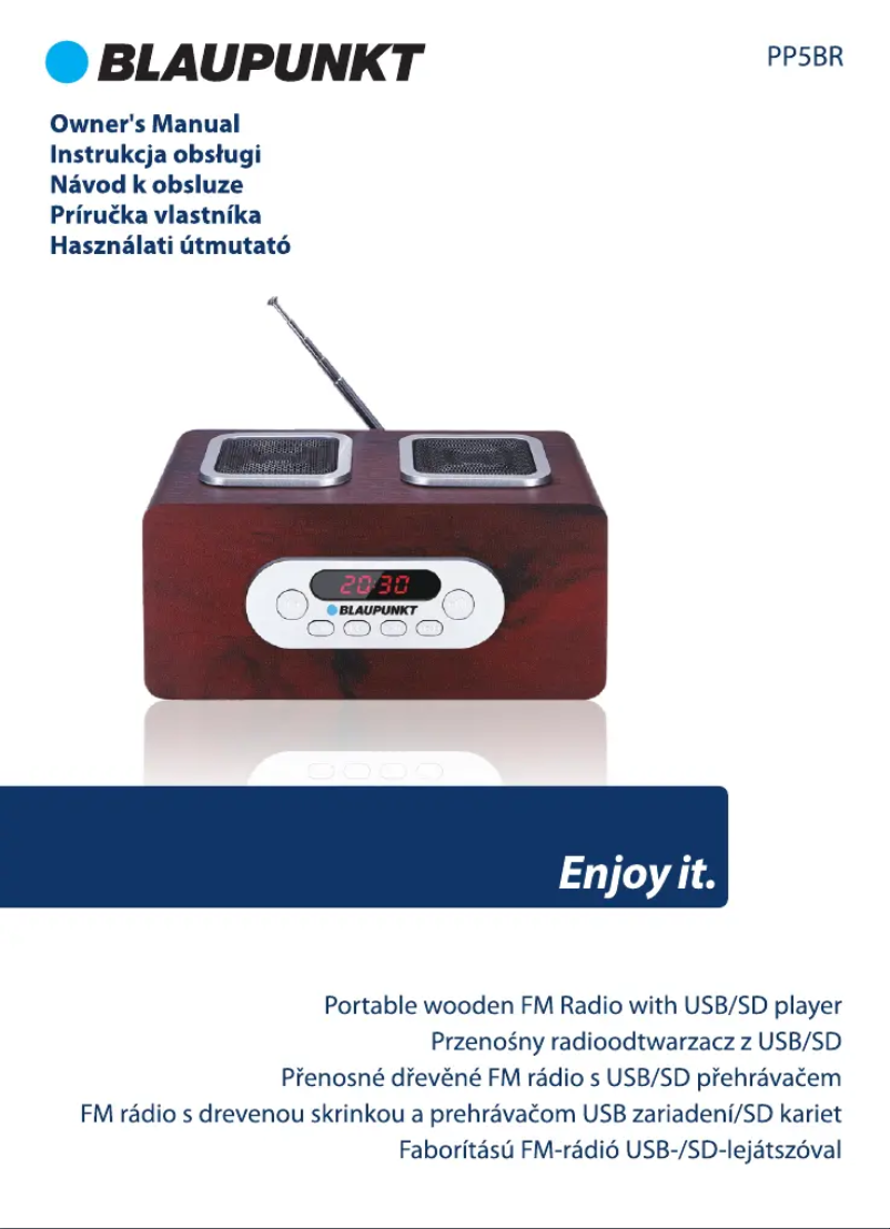 Image de la première page du manuel de l'appareil PP5BR