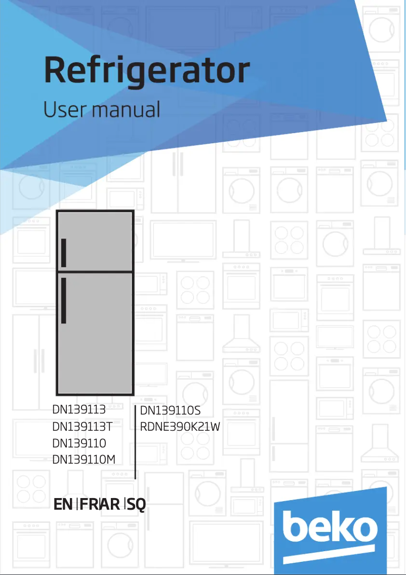 Image de la première page du manuel de l'appareil RDNE390K21W