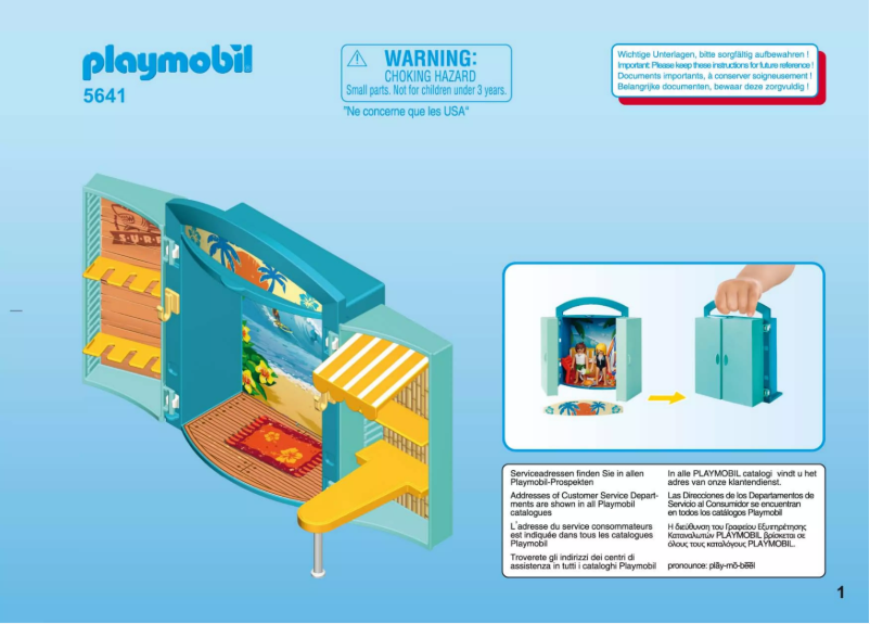 Page n°1 - Manuel utilisateur Playmobil FamilyFun 5641