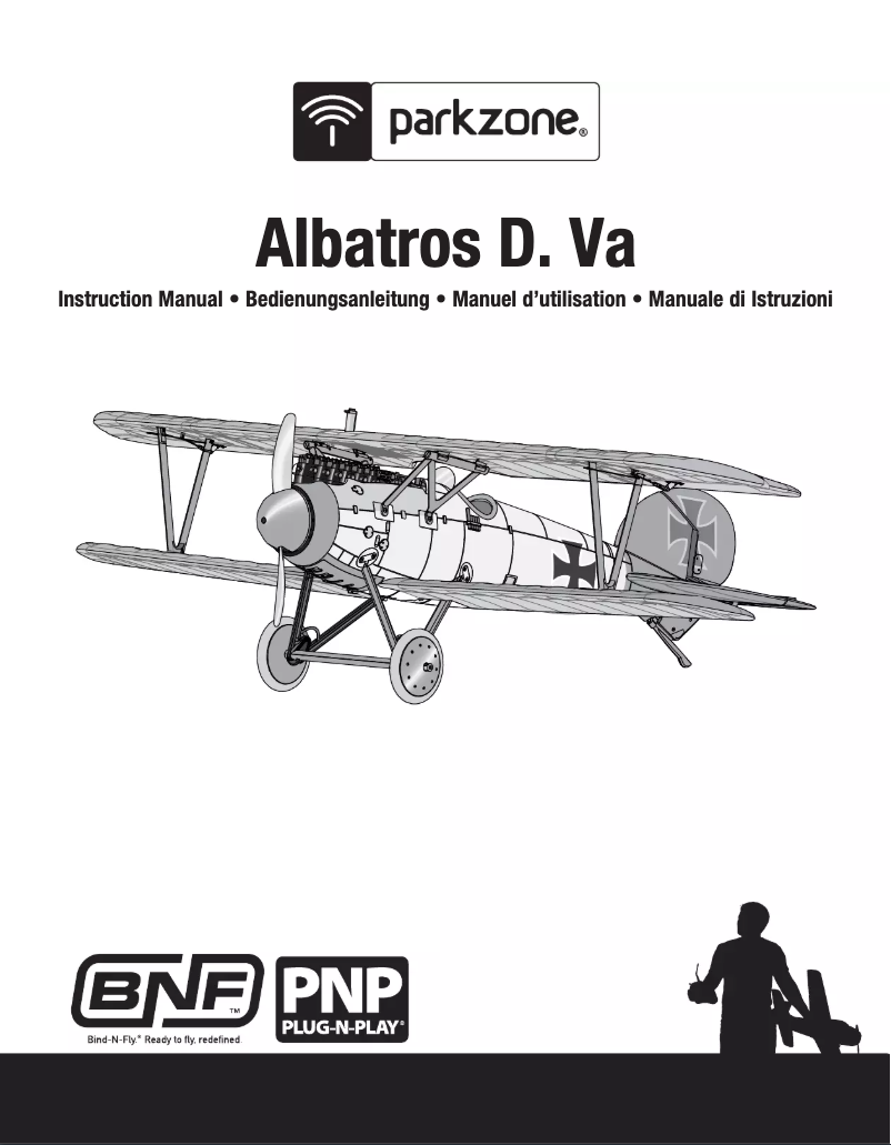 Page n°1 - Manuel utilisateur ParkZone Albatros D.Va WWI