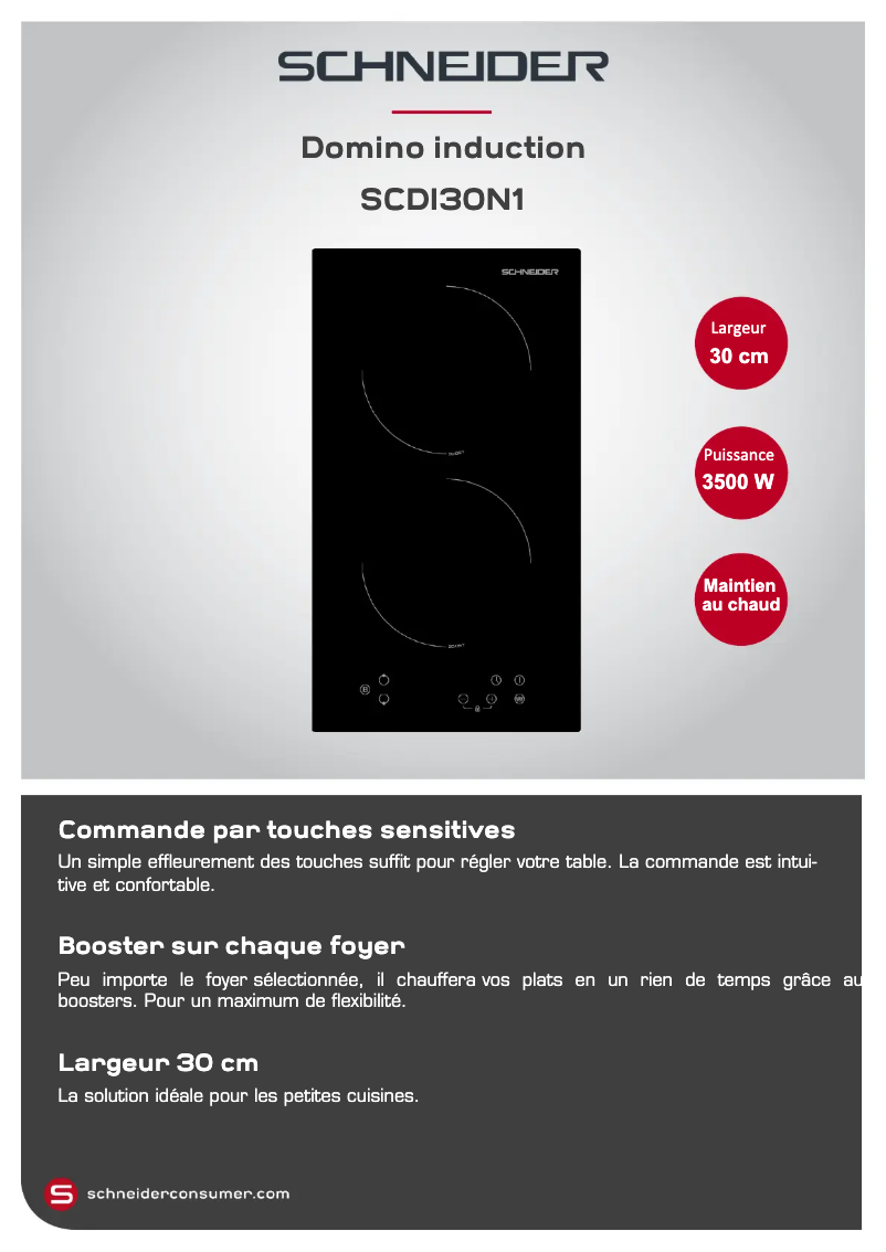 Page 1 de la notice Manuel utilisateur Schneider SCDI30N1