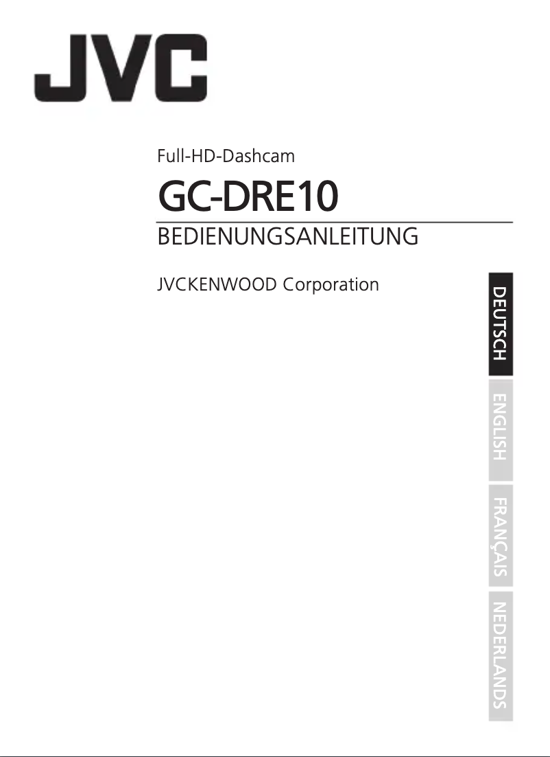 Page 1 de la notice Manuel utilisateur JVC GC-DRE10-S