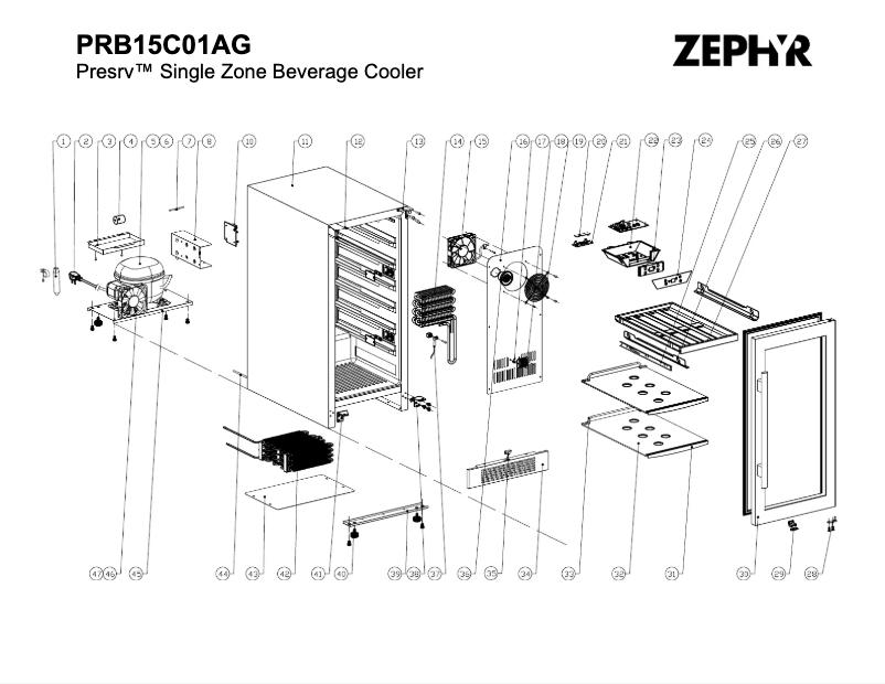 Page n°1 - Mode d'emploi Zephyr PRB15C01AG