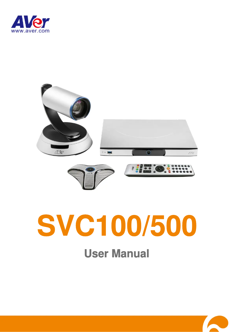 Page 1 de la notice Manuel utilisateur AVer SVC500