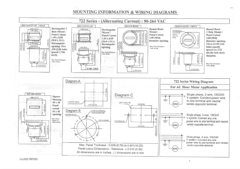 Imagen de la primera página del manual del dispositivo 722-0002