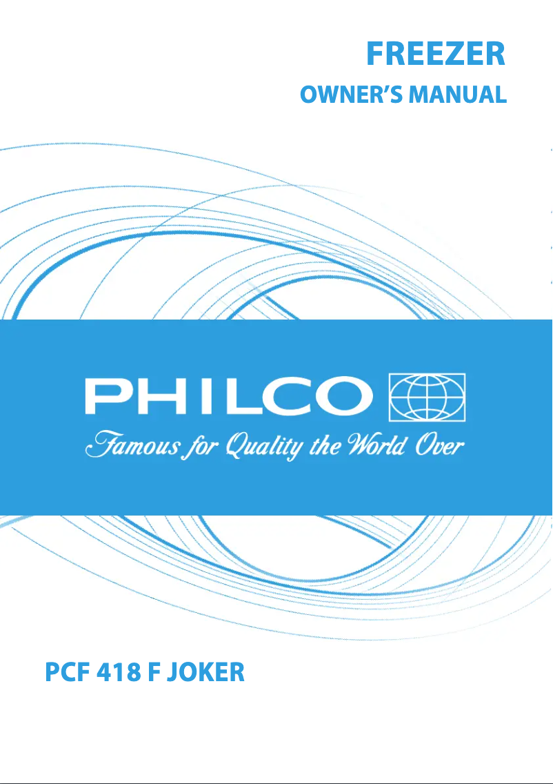 Page n°1 - Manuel utilisateur Philco PCF 418 F JOKER