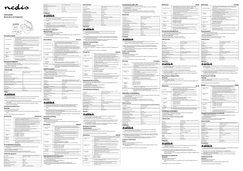 Image de la première page du manuel de l'appareil HPBT5050BK