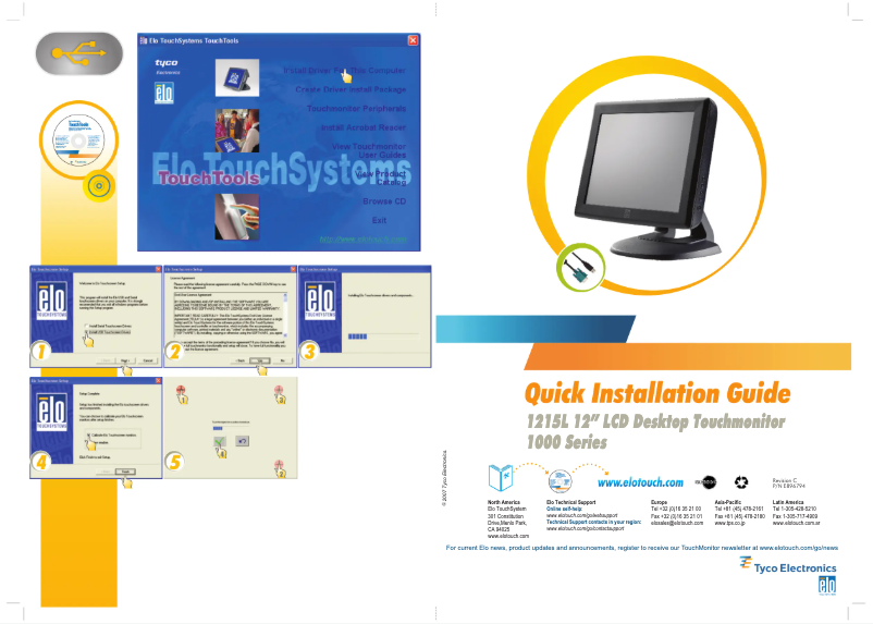 Page 1 de la notice Manuel utilisateur Elo 1215L