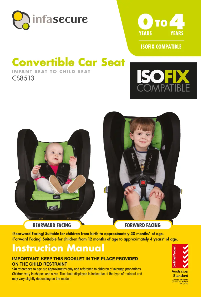 Page 1 de la notice Manuel utilisateur InfaSecure Kompressor Caprice Stripe