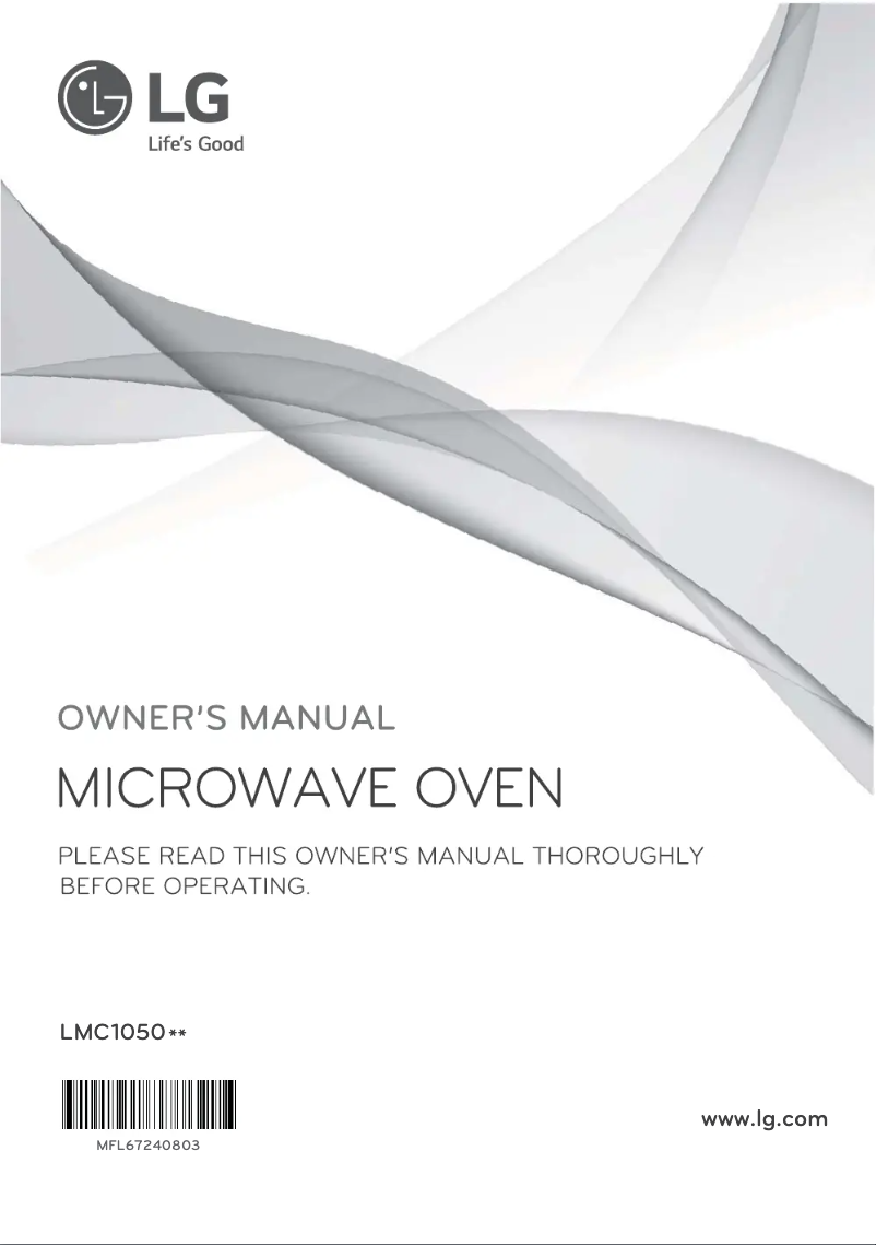 Page 1 de la notice Manuel utilisateur LG LMS1190SW