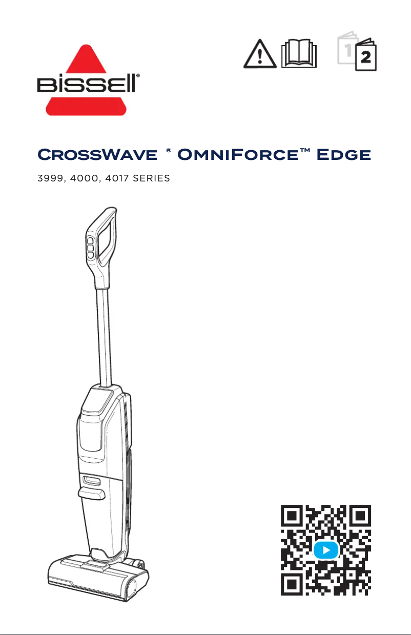 Page 1 de la notice Manuel utilisateur Bissell CrossWave OmniForce Edge 3999F