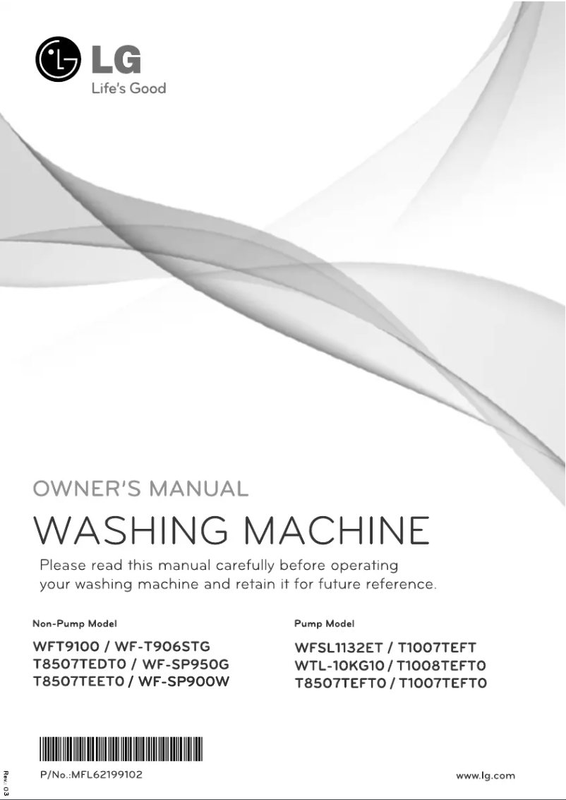 Página 1 del manual Manual de usuario LG WF-SP900W