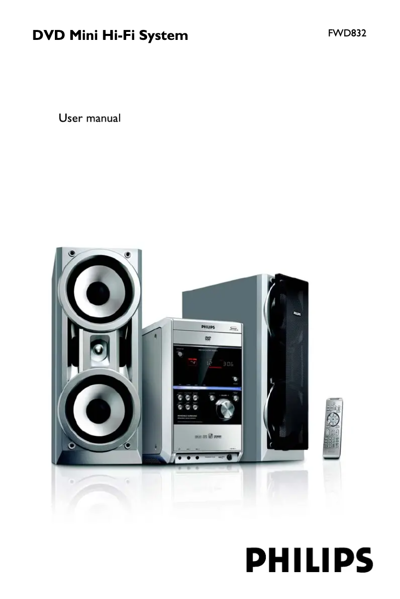 Página 1 del manual Manual de instrucciones Philips FWD832