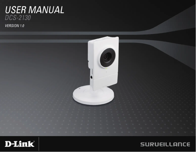 Page 1 de la notice Manuel utilisateur D-Link DCS-2130