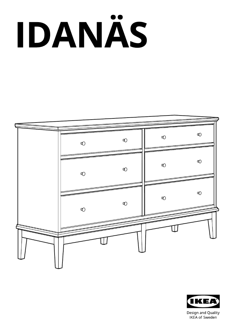 Página 1 del manual Manual de usuario Ikea IDANÄS 805.762.96