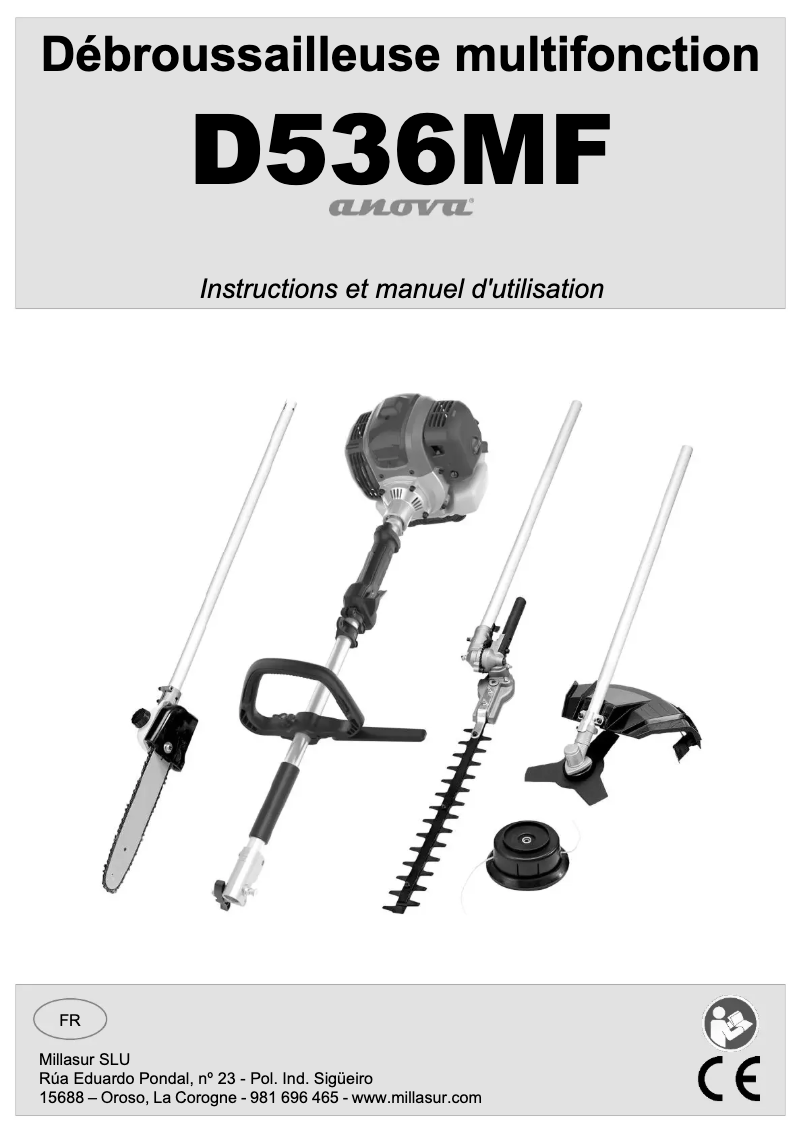 Image de la première page du manuel de l'appareil D536MF