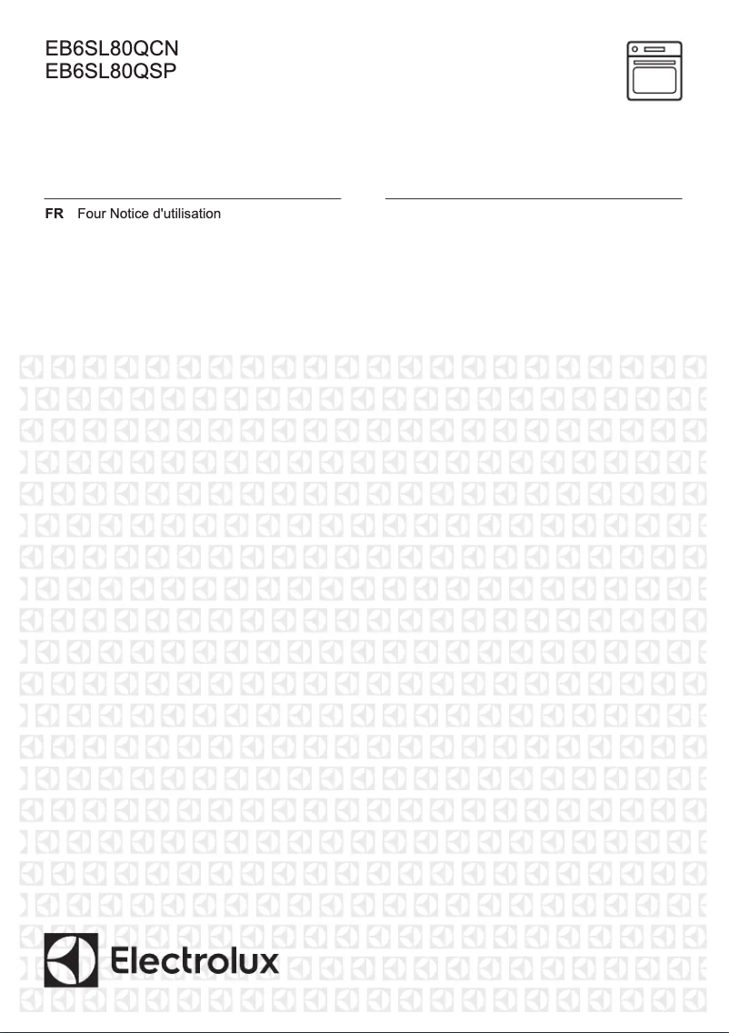 Page n°1 - Manuel utilisateur Electrolux EB6SL80QSP