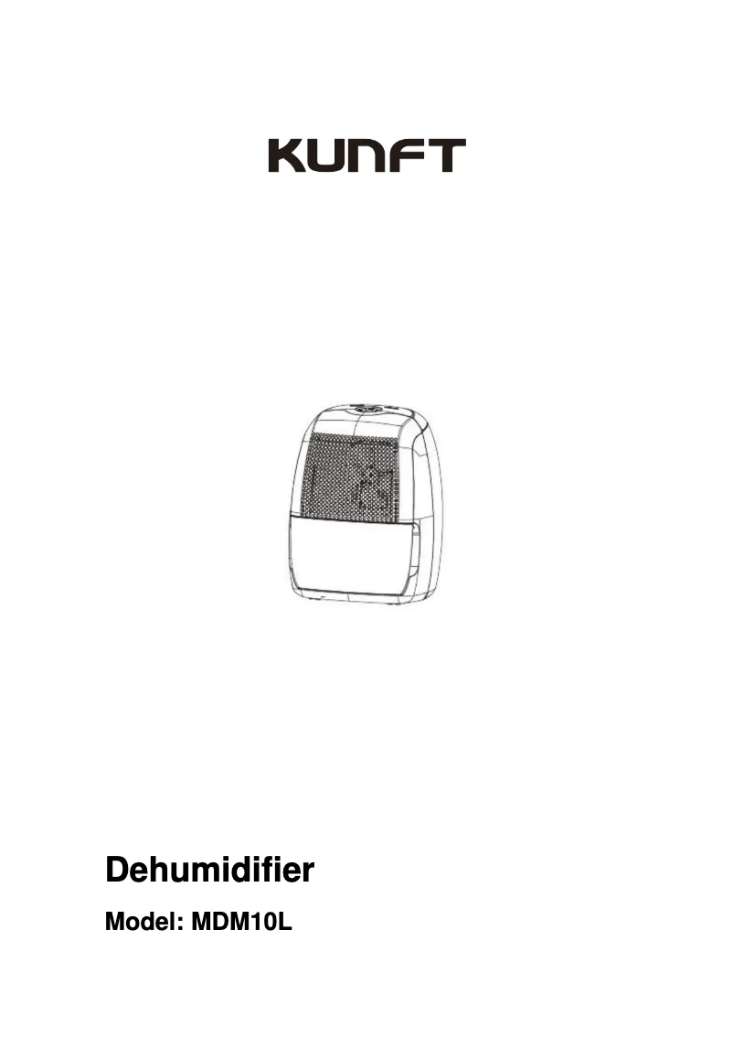 Page 1 de la notice Manuel utilisateur Kunft PD10922RB