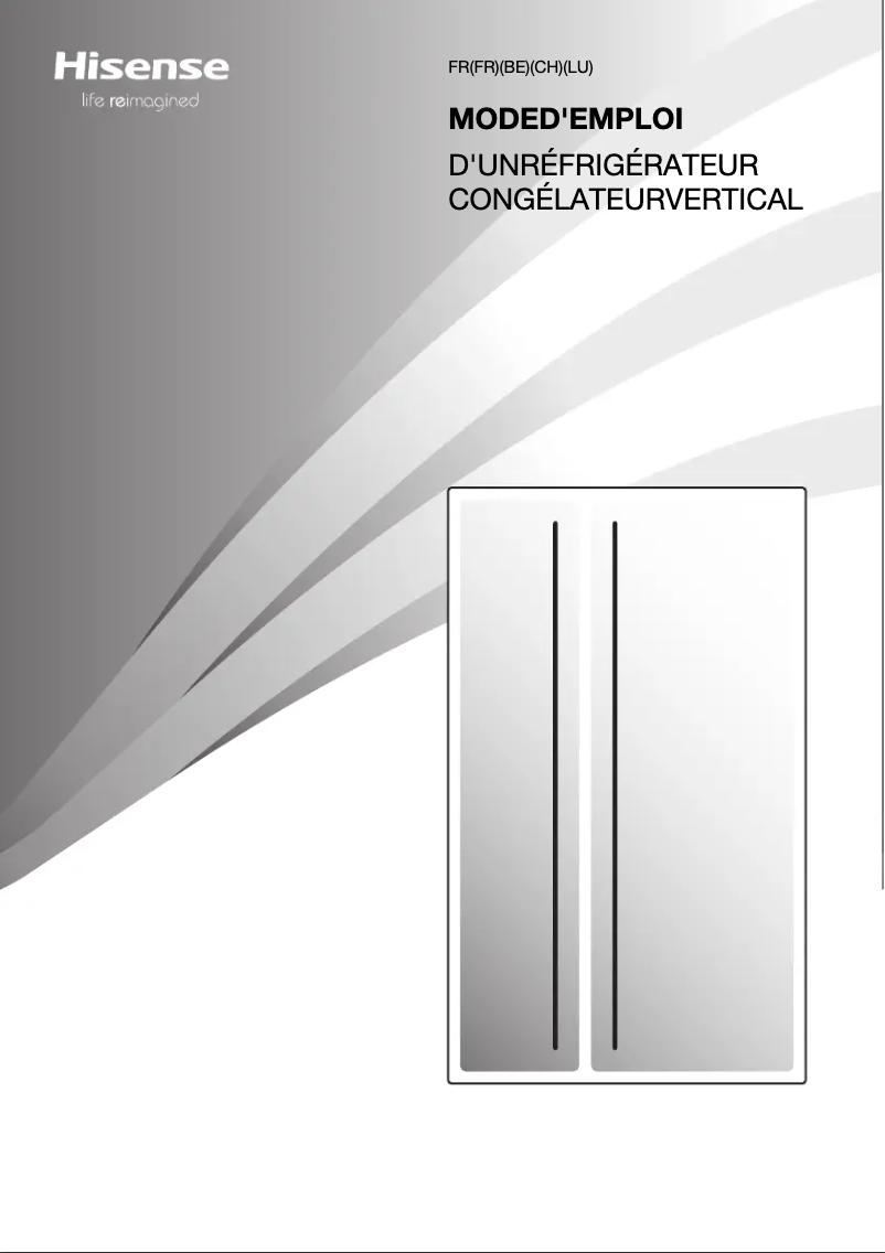 Page 1 de la notice Manuel utilisateur Hisense RS711N4WCE