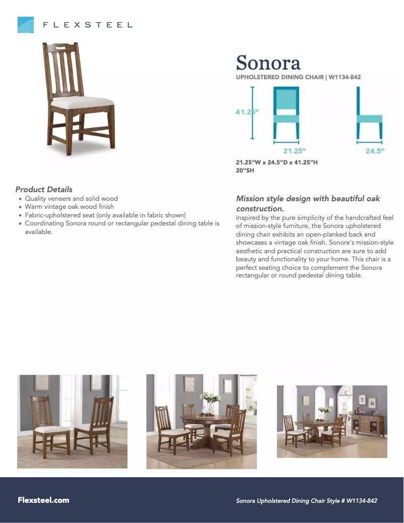 Page 1 de la notice Manuel utilisateur Flexsteel Sonora W1134-842