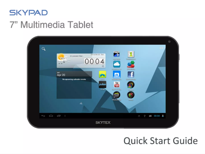 Page 1 de la notice Manuel utilisateur Skytex SP705