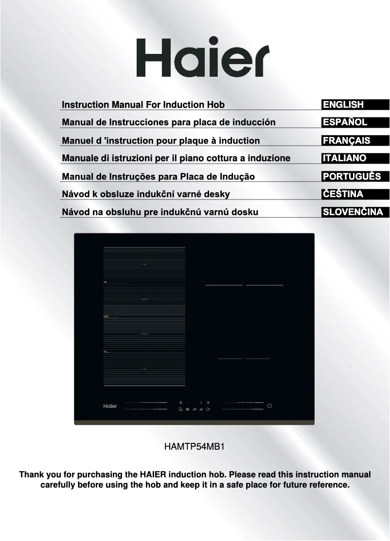 Image de la première page du manuel de l'appareil HAMTP54MB1